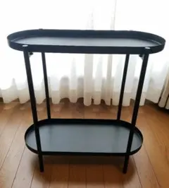 IKEA イケア※ブラック 2段プランターラック 楕円形　美品♪のサムネイル