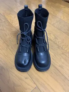 Oriental Traffic ニットブーツ 厚底 25-25.5cm