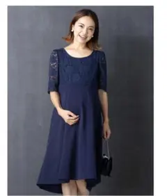 SWEET MOMMY ネイビー授乳服ワンピース　Мサイズ