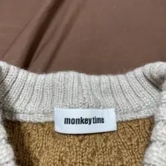 monkeyTime ケーブル編みニットセーター ハイネック