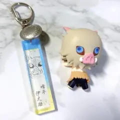 鬼滅の刃　伊之助　フィギュア　キーホルダー　セット