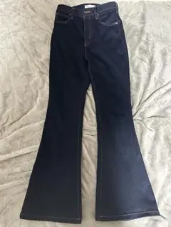 MOUSSY ダークブルー フレアデニム