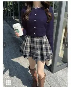 ラメシャギーニットカーディガン mh30