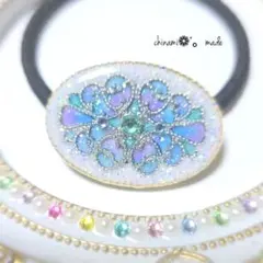 レジンヘアゴム rainy虹 - メルカリ