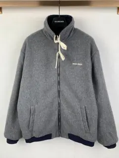 ミュウミュウ ジップアップジャケット グレー/ネイビー