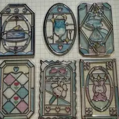 ステンドグラス風シール6枚セット