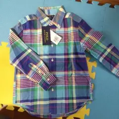 【値下げ】ラルフローレン 115センチ 長袖チェックシャツ