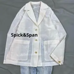 Spick&Span 刺繍オーガンジージャケットテーラード　25年製のサムネイル