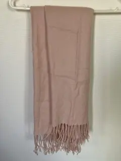 ピンク フリンジ付き ストール(H＆Ｍ)