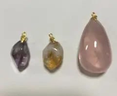 【再値下げ】 天然石ペンダント3点セット