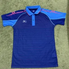 Mizuno ゲームポロシャツ 青/ピンク