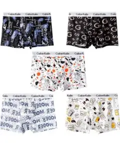 ボクサーパンツ メンズ 下着 5枚セット 前閉じ 通気 吸水速乾 抗菌防臭