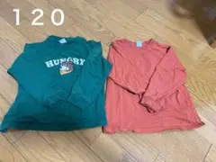 【まとめ売り】デビロック長袖カットソー120cm 2枚セット