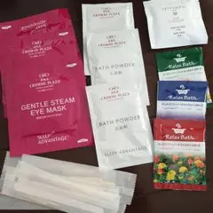 まとめ売り バラ売り可 ホテル アメニティ アイマスク 入浴剤 マニキュアキット
