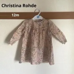 美品★Christina Rohde 花柄ワンピース 12M 約80 ベビーのサムネイル