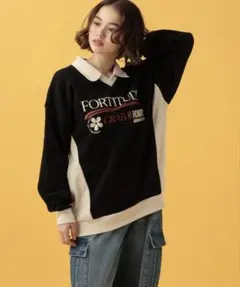 PAGEBOY(PBLIM/ )バイカラーゲームシャツ ストリート男女着用可能