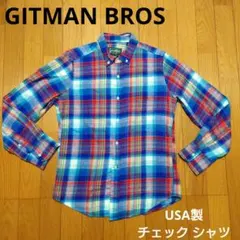 GITMAN BROS チェック シャツ ギットマンブラザーズ ネルシャツ