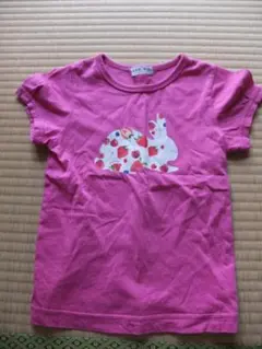 HAKKA　ピンクのウサギとイチゴTシャツ
