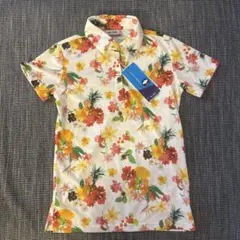 アディダス　花柄　ポロシャツ　レオナール風　XS