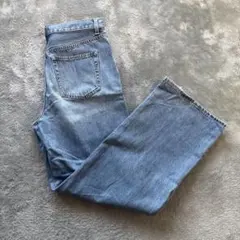 ライトブルーワイドレッグデニム