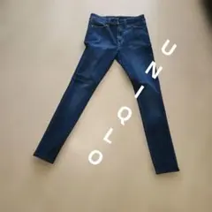ダークブルー スキニーデニム ハイウエスト