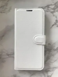 GalaxyS9 ホワイト　白　人気商品！可愛い＆シンプルレザー手帳型ケース