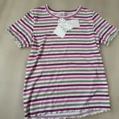 新品　ボーダー　半袖　夏服　子供服　キッズ　130 ボーダー