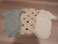 プチバトー　肌着（半袖・前開き）3枚セット12m 74cm