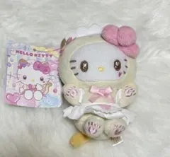 超可愛い❣️ハローキティ マスコットキーホルダー メイド風