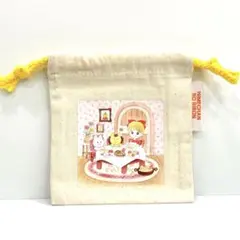 スリコ　3coins りぼんコラボ 姫ちゃんのリボン　ミニ巾着