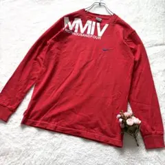 NIKE MMIV◇プリント　カットソー　長袖　ロンT　赤　メンズ　S　ナイキのサムネイル