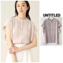 JUSGLITTY ジャスグリッティー ピンタックチュニックブラウス イエロー JUSGLITTY ジャスグリッティー ピンタックチュニックブラウス イエロー