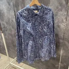 COVINGTON ペイズリー柄 長袖シャツ　コーデュロイ