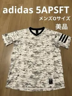 美品 アディダス 5APSFT 半袖 ウェア Tシャツ 白 黒 迷彩 野球 冬