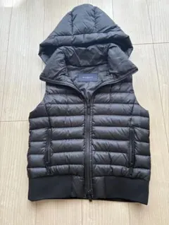 BURBERRY GOLF バーバリー ゴルフ ダウンベスト 黒 春秋用 BURBERRY GOLF】バーバリーゴルフ 2way ダウン ニット 切替 異素材 M