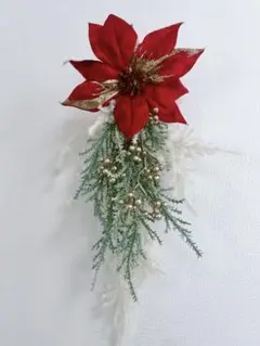 クリスマススワッグ　ポインセチア