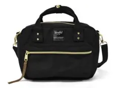 anello 黒 ショルダーバッグ キャンバス