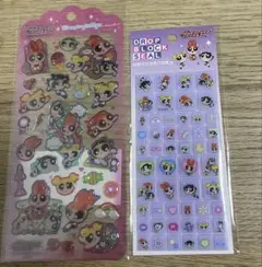 パワーパフガールズ ドロップブロックシール ドロップジェリーシート　タイル
