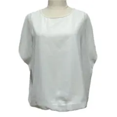 ナチュラルビューティーベーシック フレンチスリーブ ブラウス ホワイト M