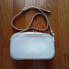 LASIEM お財布機能付き ショルダーバッグ 本革 シルバー