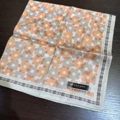新品未使用 BURBERRY LONDON 花柄 ハンカチ バーバリー ハンカチ