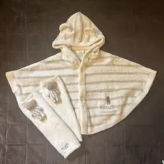 ジェラピケ⭐︎ベビーポンチョ 70-80cm レッグウォーマー付き