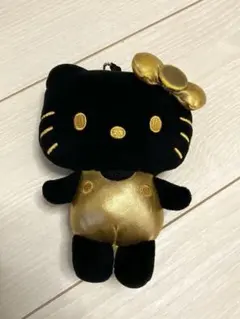 ハローキティ 50周年 ぬいぐるみ キーホルダー ブラック