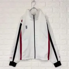 ☆【ミズノ スーパースター】白系 ジャージ トラックジャケット スポーツ ロゴ