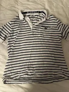 LACOSTE ストライプ ポロシャツ 半袖
