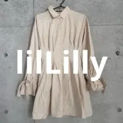 lilLilly（pain）ワンピース　ベージュ　シャツワンピースのサムネイル
