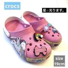 Crocs クロックス　ピンクユニコーン サンダル　13(19cm相当)