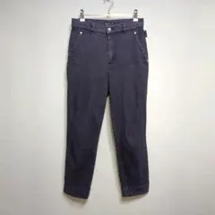 ★チュニジア製 agnes b. ストレッチ テーパード ブラック デニムパンツのサムネイル