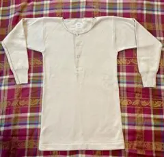 エクスラン アクリル100% ヘンリーネック M ベージュ