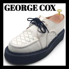 GEORGE COX DACE 英国製 厚底 レザー ホワイト UK8のサムネイル